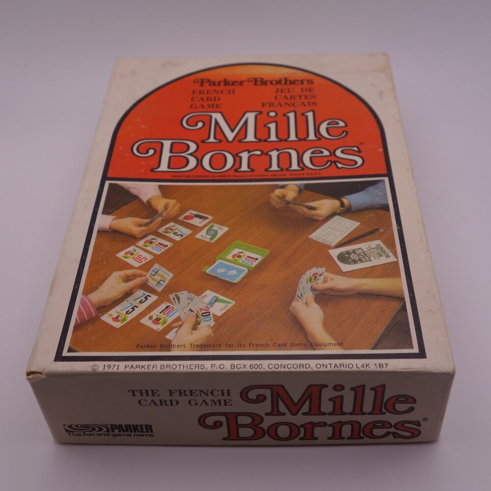 Vintage 1971 Parker Brothers Milles Bornes French Card Game